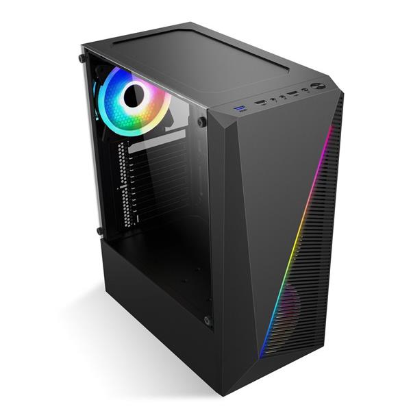 1stCOOL MiddleTower SHARK 2, ATX, USB3.0, RGB fan 