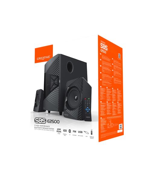 Creative SBS E2500, Bluetooth 2.1 reproduktory so subwooferom pre TV a PC, výkonné  