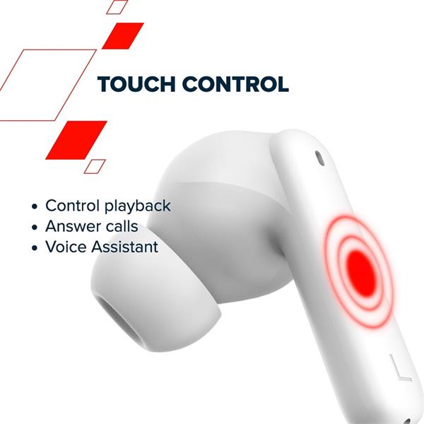 Canyon TWS-8, True Wireless Bluetooth slúchadlá do uší, nabíjacia stanica v kazete, biele 