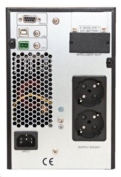 EUROCASE 901P 1000VA, čistý sinusový výstup, USB, RS232  
