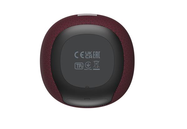 Canyon BSP-8, Bluetooth v5.2 prenosný reproduktor, USB-C, AUX, TF pam. karta, červený 