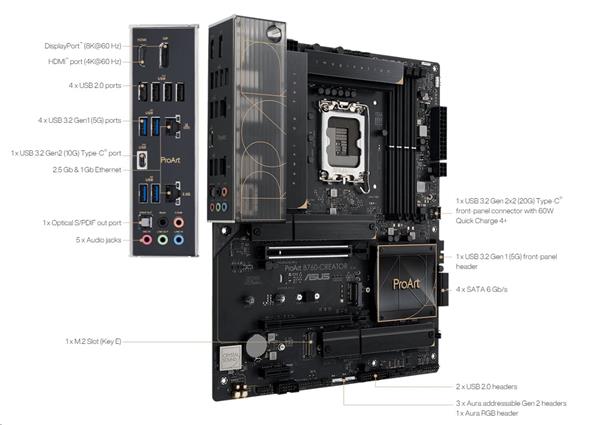 ASUS PROART B760-CREATOR soc 1700 DDR5 ATX HDMI DP 