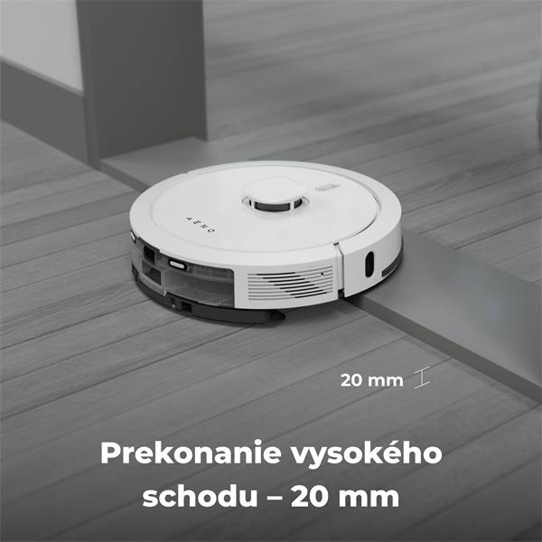 AENO Robotický vysavač RC4S - mokré a suché cistenie, 250min, 3 mody, 20 sencorov, LIDAR,AENO App,HEPA filter, nádrž 2v1 