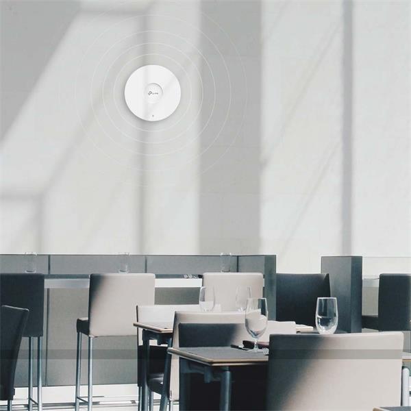 TP-LINK "AX1800 Ceiling Mount Dual-Band Wi-Fi 6 Access Point PORT:1× Gigabit RJ45 PortSPEED:574Mbps at  2.4 GHz + 1201 