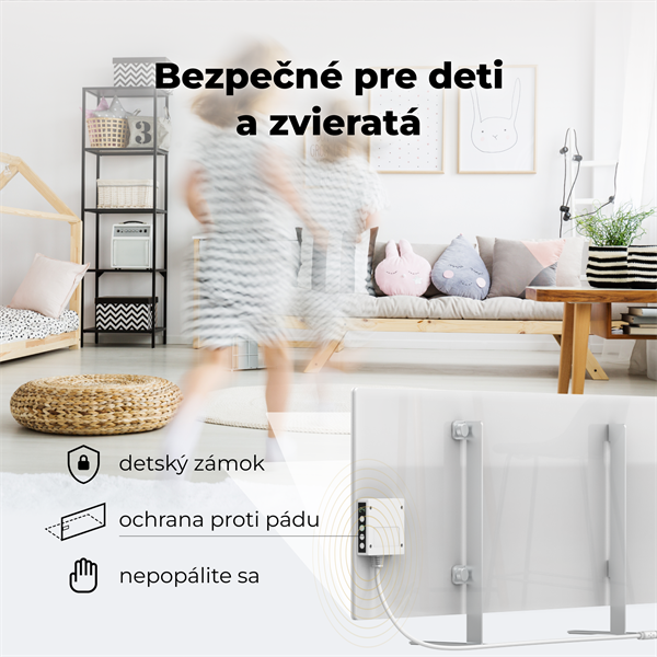 AENO AGH3S Premium Eco Smart Ohrievač, Biely, LED, WI-FI, max 700W, Infra 