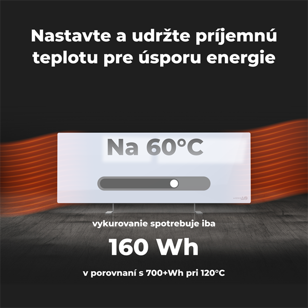 AENO AGH3S Premium Eco Smart Ohrievač, Biely, LED, WI-FI, max 700W, Infra 
