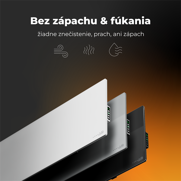 AENO AGH4S Premium Eco Smart Ohrievač, Cierny, LED, WI-FI, max 700W, Infra 