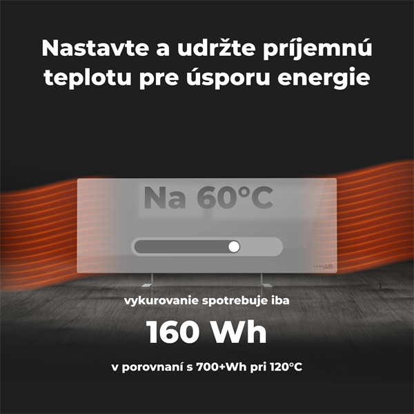 AENO AGH5S Premium Eco Smart Ohrievač, Sedy, LED, WI-FI, max 700W, Infra 