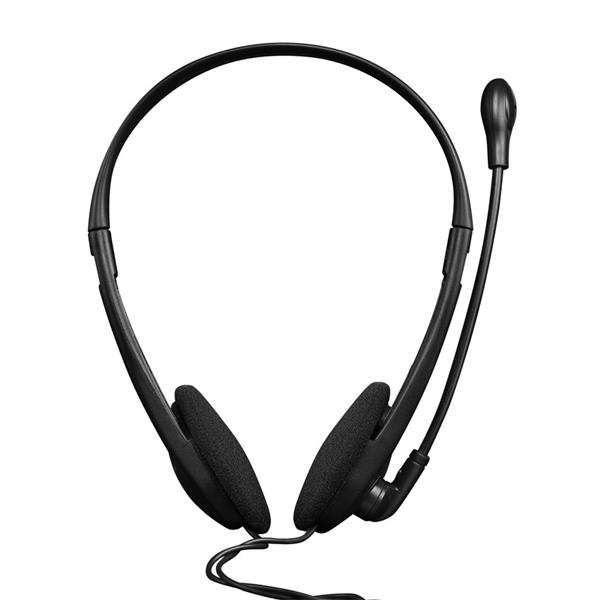Canyon HS-01, PC Headset, 2 x 3.5mm mini-jack, slúchadla s mikrofónom, ovládanie na kábli, 1.8m, čierno - oranžové 