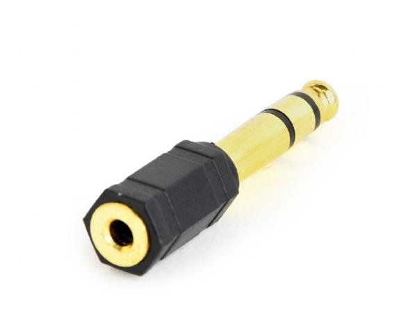 Gembird audio adaptér 6.35 mm (M) na 3.5 mm stereo jack (F) 