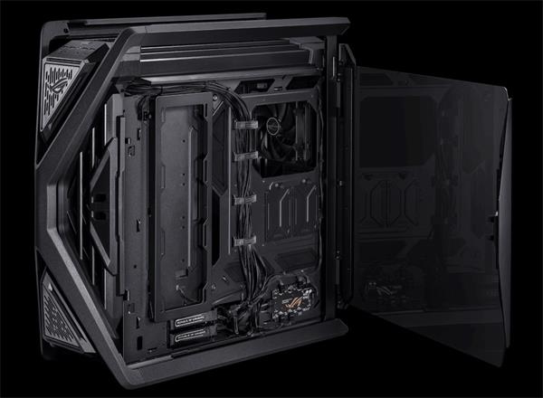 ASUS case ROG HYPERION (GR701),  Mid Tower,  průhledná bočnice,  černá 