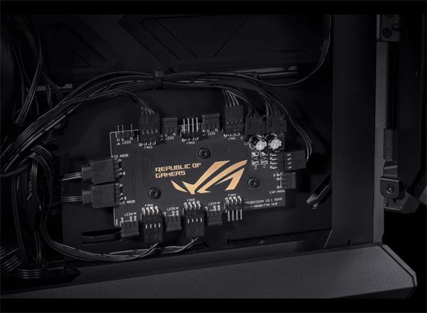 ASUS case ROG HYPERION (GR701),  Mid Tower,  průhledná bočnice,  černá 