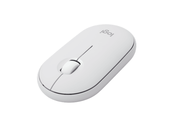 Logitech® M350s Pebble Mouse 2 - TONAL WHITE - BT - N/A - EMEA-808 - DONGLELESS 