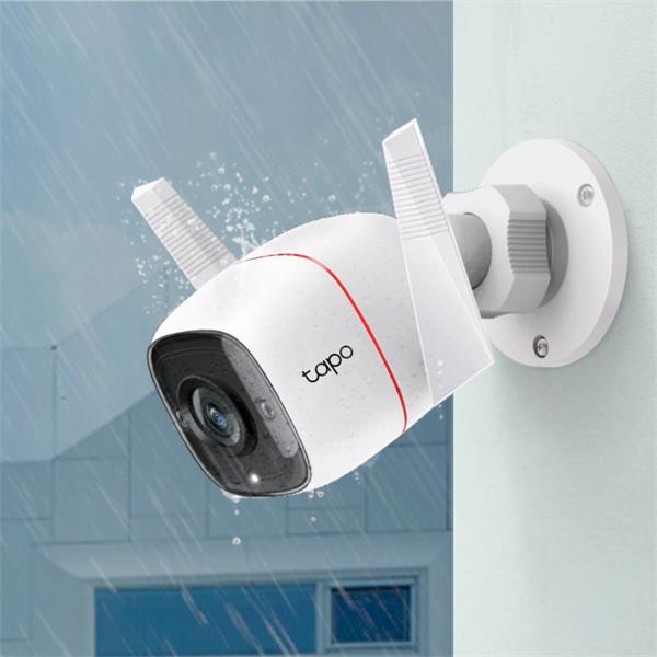 TP-LINK "Outdoor Security Wi-Fi CameraSPEC: 2K (2304x1296), 2.4 GHz, 2T2R, 2 × External Antennas, 1 × Ethernet PortFEA 