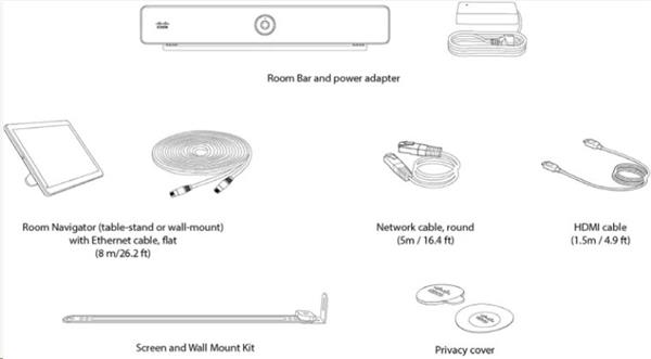 Cisco Room Bar in First Light w Navigator(Table Stand) 