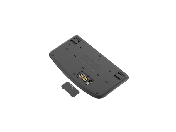 Logitech® Wave Keys Wireless Ergo klávesnica - GRAPHITE, SK/CZ, 2.4GHZ/B 