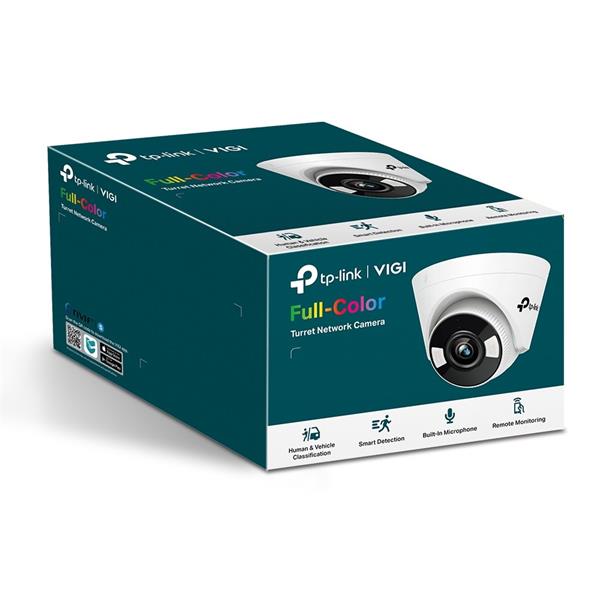 TP-LINK "3MP Full-Color Turret Network CameraSPEC:H.265+/H.265/H.264+/H.264, 1/2.8"" Progressive Scan CMOS, Color/0.005 