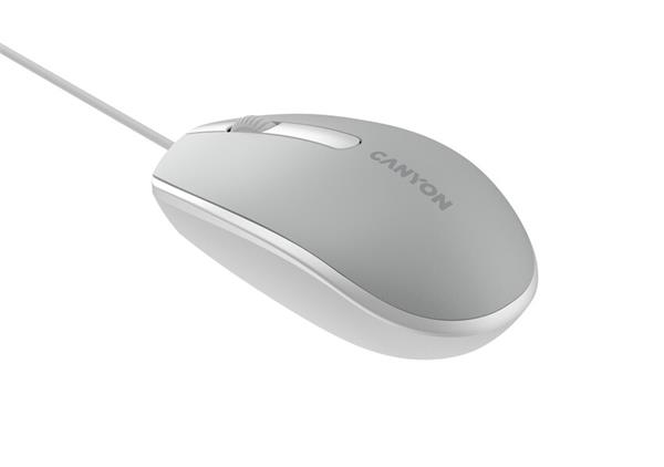 Canyon M-10, prémiová optická myš, USB, 1.000 dpi, 3 tlač, tmavo-šedá 