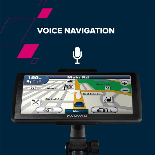 Canyon N10GPS, 7´´ GPS navigácia na báze Windows  CE, pouzitie aj ako Video / MP3 prehrávač 