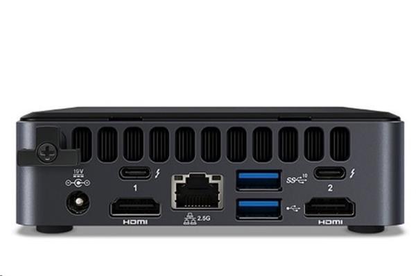 INTEL NUC 12 Pro Kit NUC12WSKi7, i7-1260P, IrisXe, DDR4, M.2 SSD, WiFi+BT, 2xHDMI 2xTB4 (USB-C+DP) 