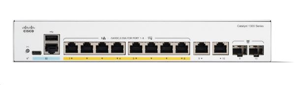 Catalyst 1300 8-port GE, PoE, Ext PS, 2x1G Combo 