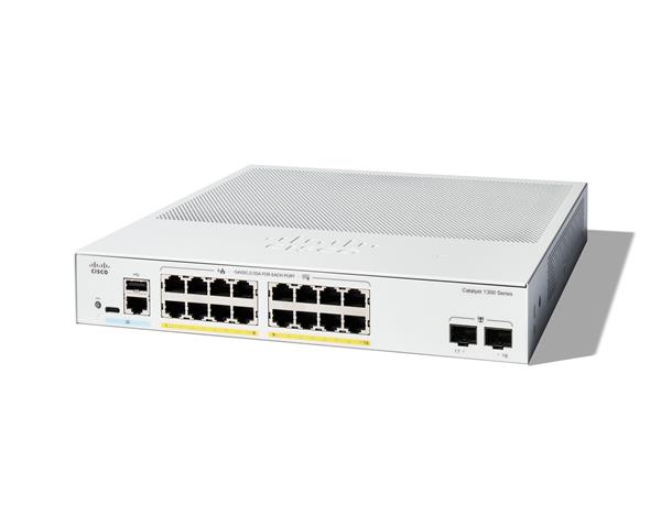 Catalyst 1300 16-port GE, Full PoE, 2x1G SFP 