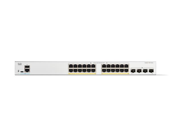Catalyst 1300 24-port GE, PoE, 4x1G SFP 