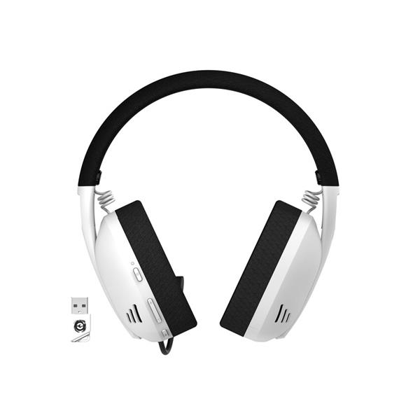 Canyon GH-13, Ego herný headset, Bluetooth / Wireless / Wired, USB-C nabíjanie, 7.1 priestorový zvuk, biely 