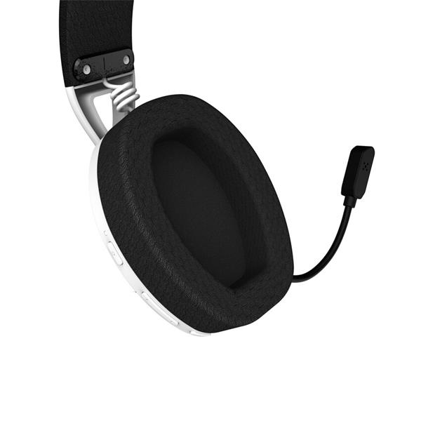 Canyon GH-13, Ego herný headset, Bluetooth / Wireless / Wired, USB-C nabíjanie, 7.1 priestorový zvuk, biely 