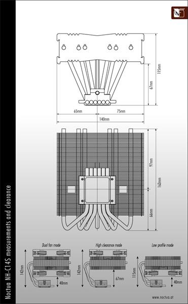 NOCTUA NH-C14S chladič CPU 