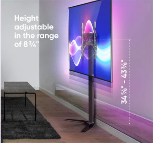 ONKRON TV stojan pre 26"- 65" obrazovky do 35 kg,VESA 100x100 - 400x400 čierny 
