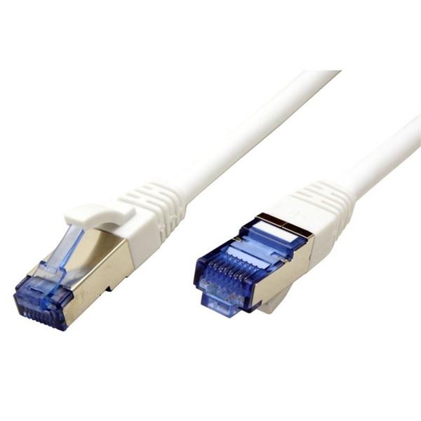 Value patch kábel Cat6A, SFTP, LSOH, 0,3m, biely 