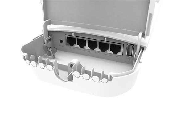 MIKROTIK RouterBOARD OmniTik 5ac +L4 (720MHz, 128MB RAM, 5x1000Mbps, 7.5dBi anténa, USB) outdoor 