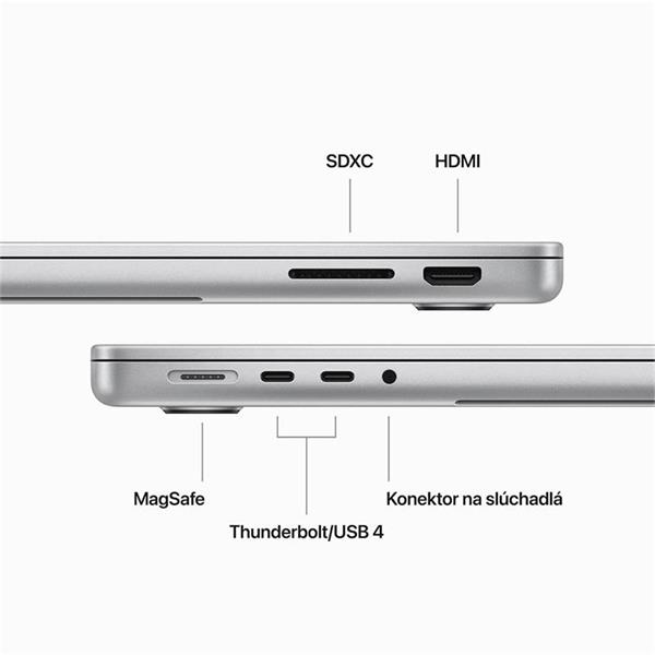 MacBook Pro 14" Apple M3 8-core CPU 10-core GPU 16GB 512GB SSD Silver SK (CTO) 