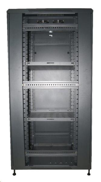 Eurocase stojanový skriňový rozvádzač GB6832, 32U / 19" 600x800x1533mm 