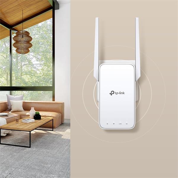 TP-LINK "AC1200 Wi-Fi Range ExtenderSPEED: 300Mbps at 2.4GHz + 867Mbps at 5GHzSPEC: 2 × External Antennas, 1 × 10/100M 