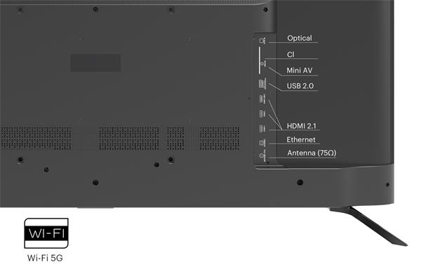 KIVI TV 55U730QB, 55" (139cm), HD LED TV, AndroidTV 11, Black, 3840x2160, 60 Hz,2x8W, 33 kWh/1000h ,HDMI ports 2 