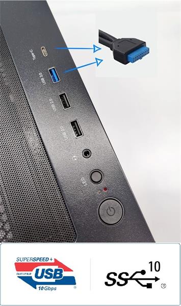 1stCOOL GAMER 5, skrinka ATX, USB3.0, USB-C, čierna 