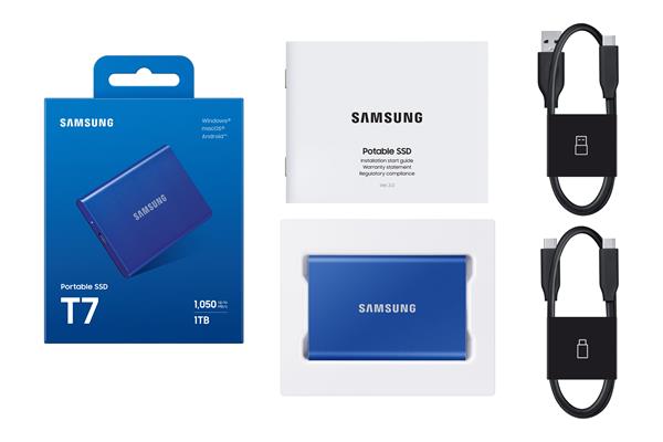Samsung externý SSD T7 Serie 1TB 2,5", modrý 
