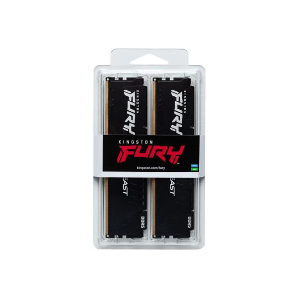 Kingston FURY Beast/ DDR5/ 32GB/ 6800MHz/ CL34/ 2x16GB/ Black 