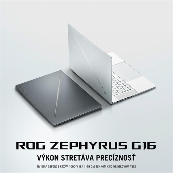 ASUS ROG ZEPHYRUS G16 GU605MI-NEBULA044W, Ultra 9 - 185H, 16.0˝ 2560x1600 WQXGA, RTX 4070/8GB, 32GB, SSD 1TB, W11Home 
