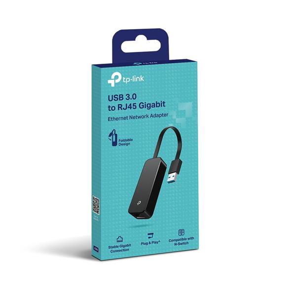 USB 3.0 to Gigabit Ethernet Network Adapter SPEC: 1 USB 3.0 Connector, 1 Gigabit Ethernet Port, Foldable and Portable De 