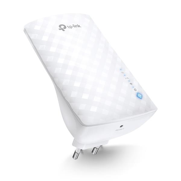 AC750 Wi-Fi Range Extender SPEED: 300Mbps at 2.4GHz + 433Mbps at 5GHz SPEC: 3 × Internal Antennas, Wall Plugged FEATURE: 