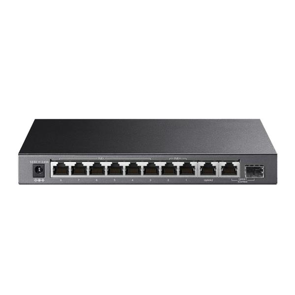 10-Port Gigabit Desktop Switch with 6-Port PoE+ and 2-Port PoE++
PORT: 2× Gigabit PoE++ Ports, 6× Gigabit PoE+ Ports, 2 