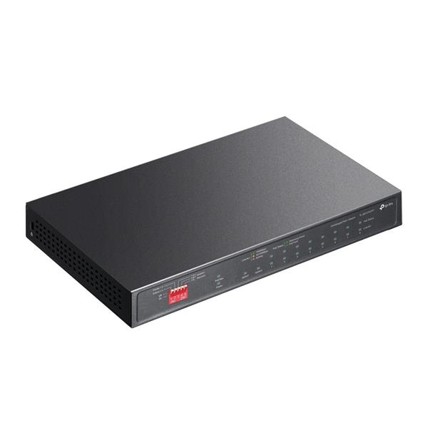 10-Port Gigabit Desktop Switch with 6-Port PoE+ and 2-Port PoE++
PORT: 2× Gigabit PoE++ Ports, 6× Gigabit PoE+ Ports, 2 