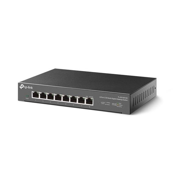 8-Port 2.5G Multi-Gigabit Desktop Switch PORT: 8× 2.5G RJ45 Ports SPEC: Desktop Steel Case FEATURE: Plug and Play 