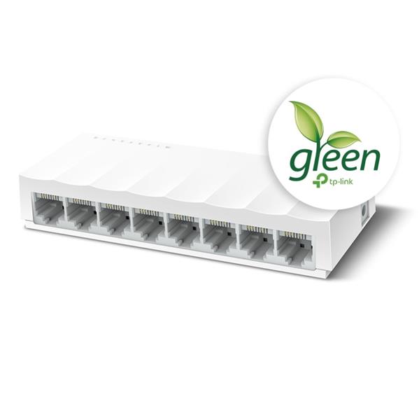 TP-LINK "LiteWave 8-Port 10/100 Mbps Desktop SwitchPORT: 8× 10/100 Mbps RJ45 PortsSPEC: Desktop Plastic CaseFEATURE:  