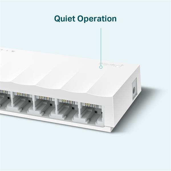 TP-LINK "LiteWave 8-Port 10/100 Mbps Desktop SwitchPORT: 8× 10/100 Mbps RJ45 PortsSPEC: Desktop Plastic CaseFEATURE:  