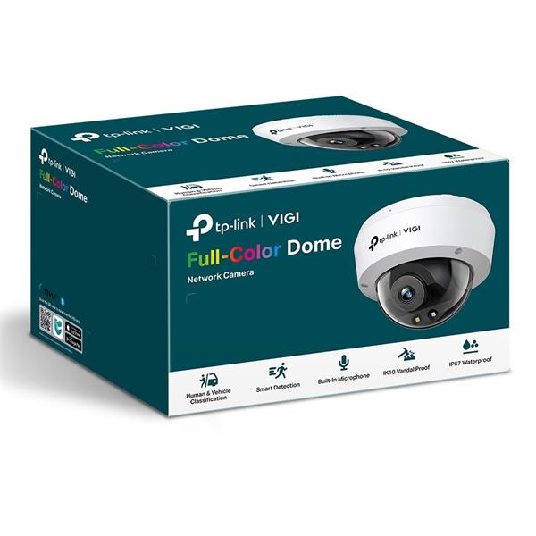 3MP Full-Color Dome Network Camera SPEC: H.265+/H.265/H.264+/H.264, 1/2.8" Progressive Scan CMOS, Color/0.005 Lux@F1.6,  