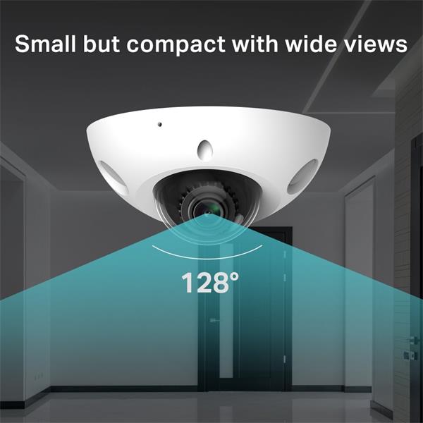 TP-LINK "3MP Mini Dome Network CameraSPEC:H.265+/H.265/H.264+/H.264, 1/2.8"" Progressive Scan CMOS, Color/0.005 Lux@F1. 